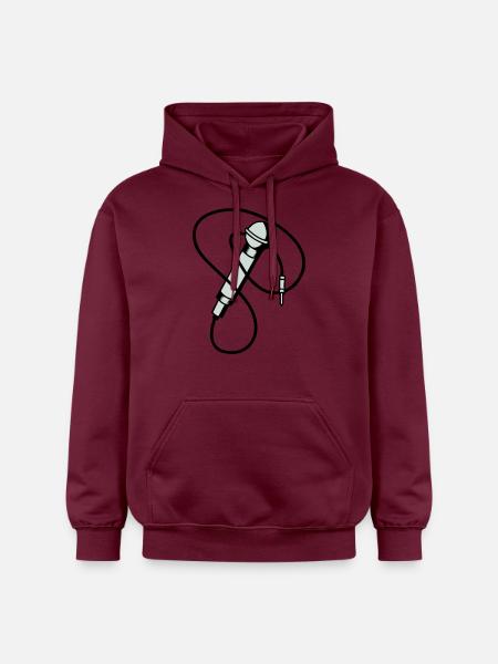 microphone - Sweat à capuche Softstyle® Gildan Unisexe - maroon
