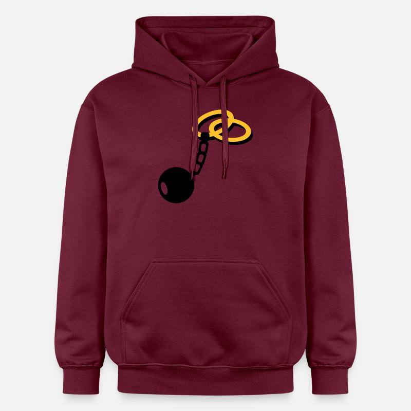 Mariage Bagues - Sweat à capuche Softstyle® Gildan Unisexe - maroon