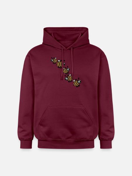 Thick crazy bees - Gildan Unisex Softstyle® Midweight Hoodie - maroon