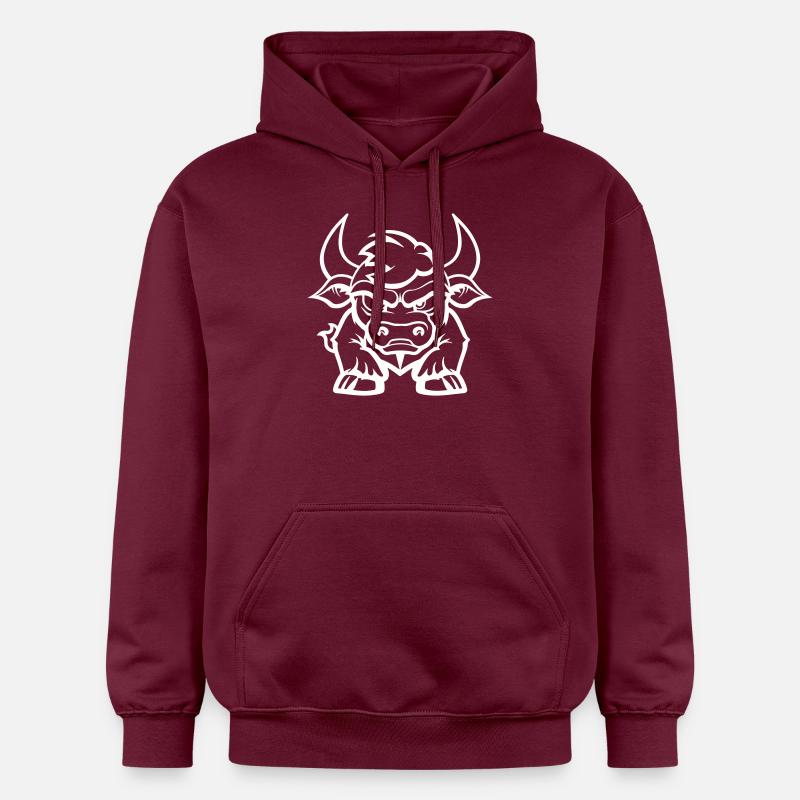 taureau - Sweat à capuche Softstyle® Gildan Unisexe - maroon