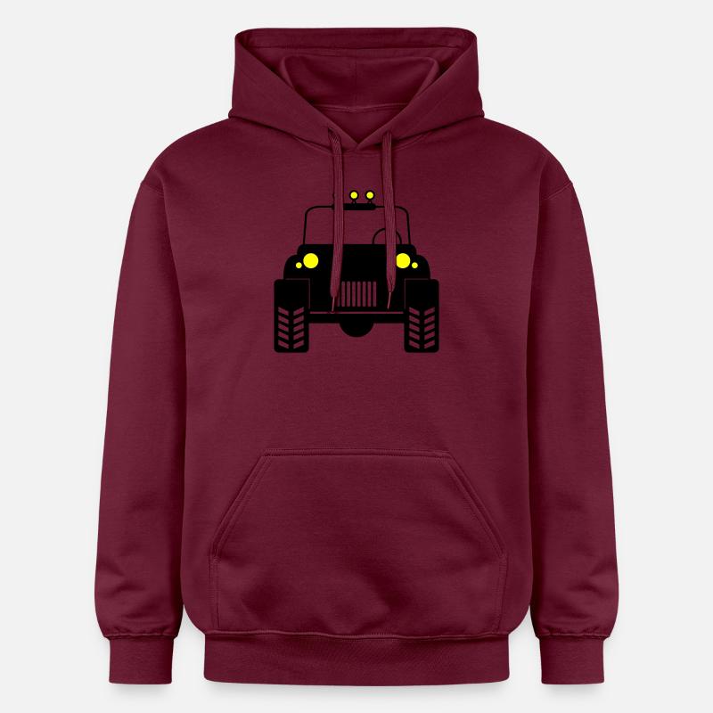 Voiture tout-terrain 02 - Sweat à capuche Softstyle® Gildan Unisexe - maroon