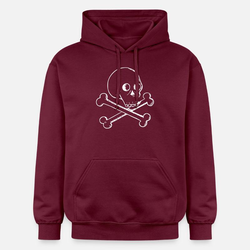 Crâne et os - Sweat à capuche Softstyle® Gildan Unisexe - maroon