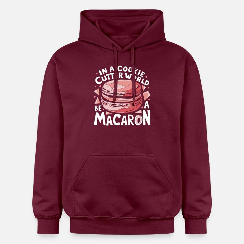Soyez unique comme un macaron - Sweat à capuche Softstyle® Gildan Unisexe - maroon