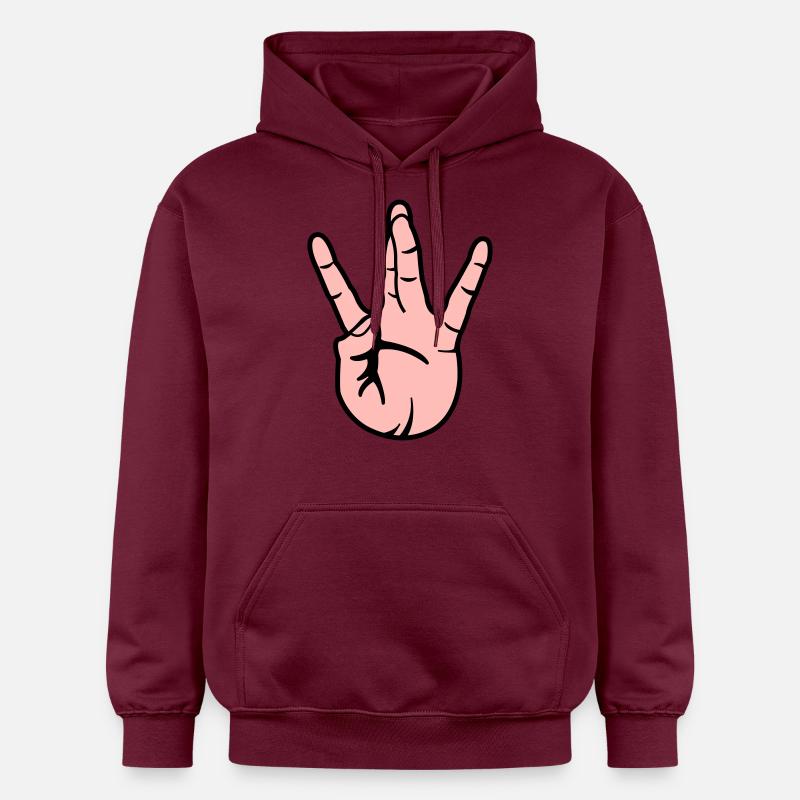 Main Westside - Sweat à capuche Softstyle® Gildan Unisexe - maroon