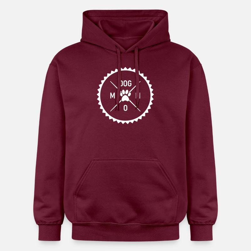 maman chien - Sweat à capuche Softstyle® Gildan Unisexe - maroon
