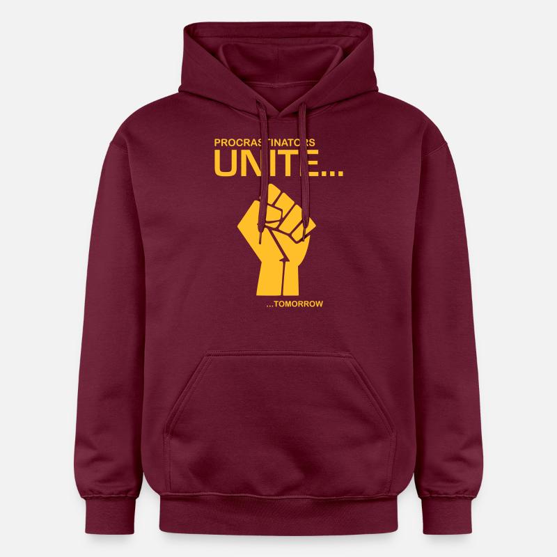 Procratinators Unite - Sweat à capuche Softstyle® Gildan Unisexe - maroon
