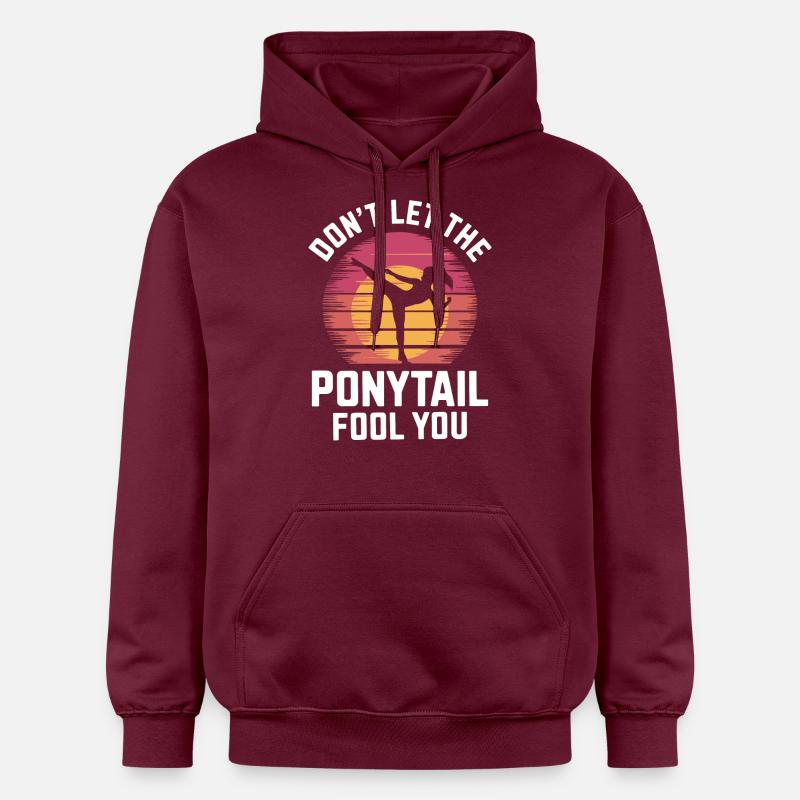 Queue de cheval avec puissance - Sweat à capuche Softstyle® Gildan Unisexe - maroon