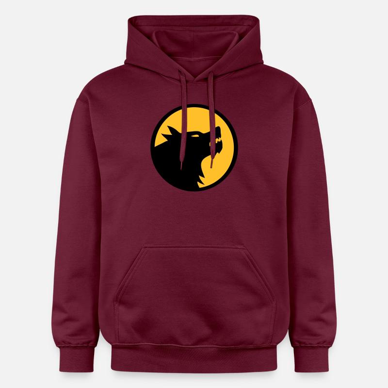 wolf_11a2c - Sweat à capuche Softstyle® Gildan Unisexe - maroon