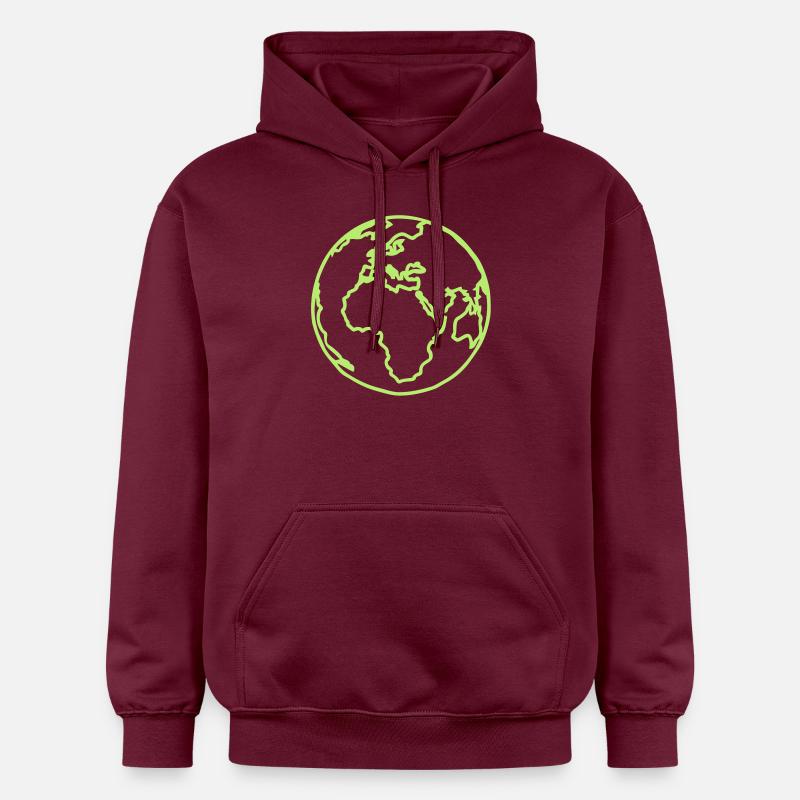 planete terre bleu4 - Sweat à capuche Softstyle® Gildan Unisexe - maroon