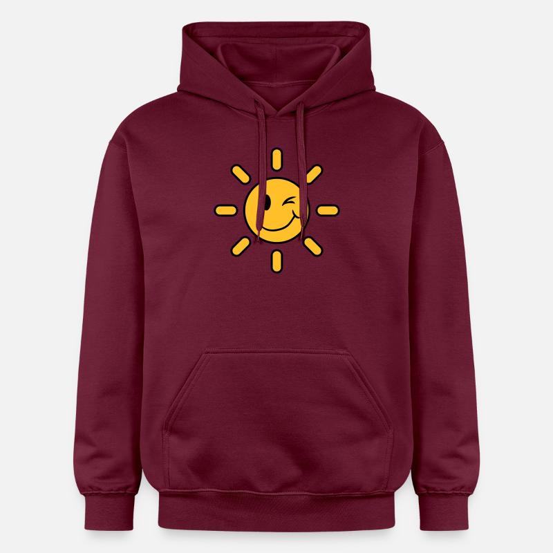 Sun - Sweat à capuche Softstyle® Gildan Unisexe - maroon