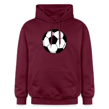 Fußball Fußball Fußball Sport 2510 - Gildan Unisex Softstyle® Midweight Hoodie - Maroon - Vorne - Liana (172cm) & Jaron (178cm)