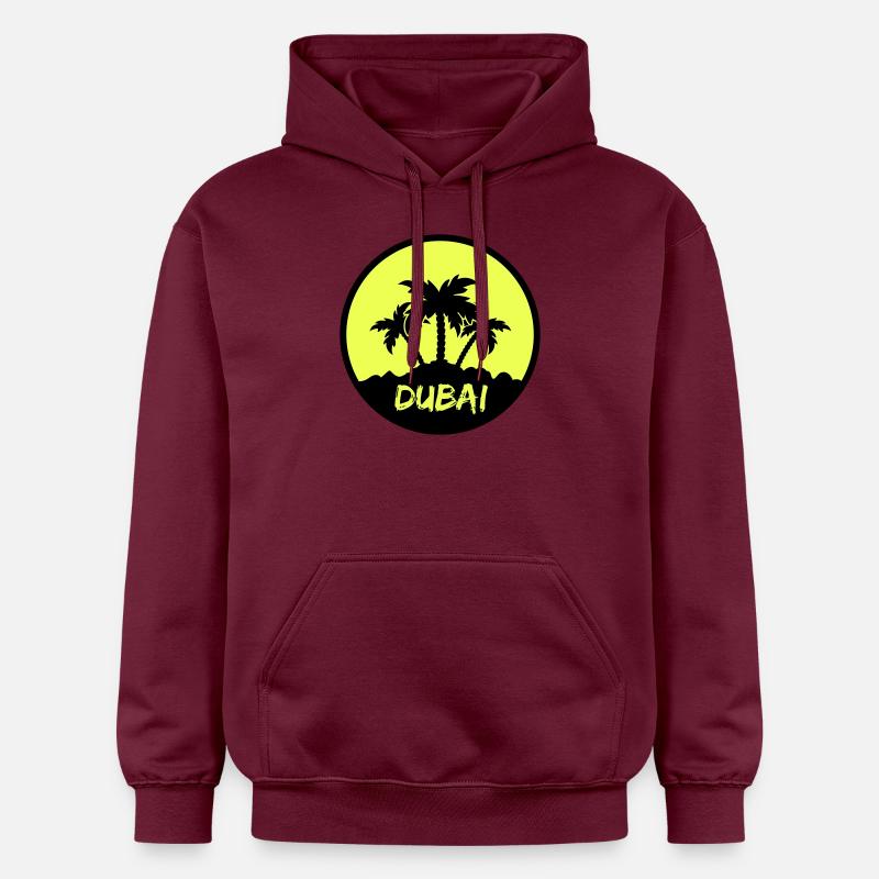Dubaï - Sweat à capuche Softstyle® Gildan Unisexe - maroon