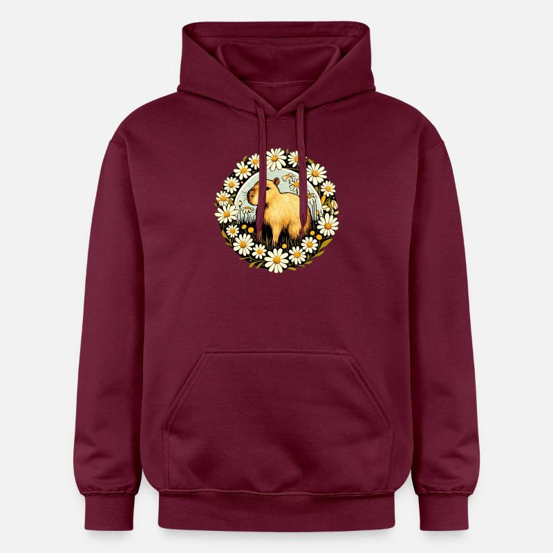 Capybara - Sweat à capuche Softstyle® Gildan Unisexe - maroon