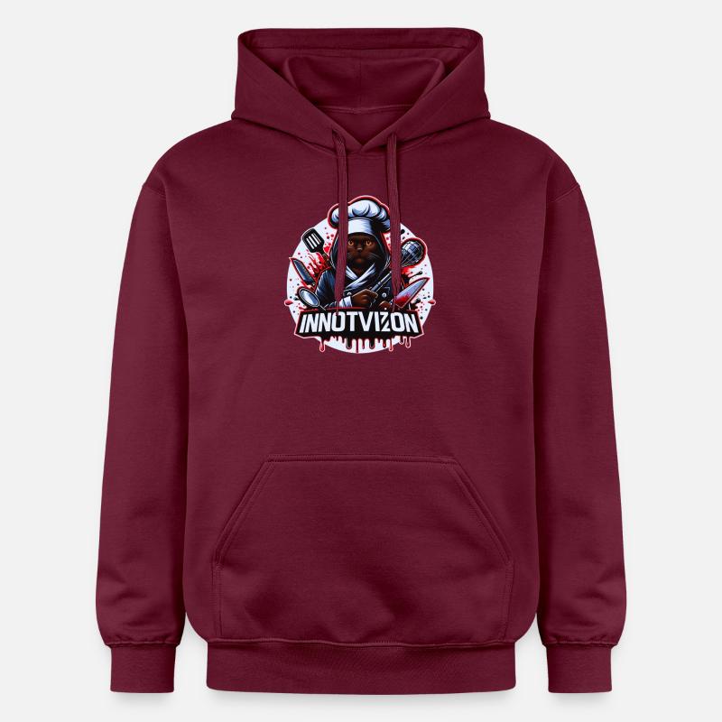 chef de la peur - Sweat à capuche Softstyle® Gildan Unisexe - maroon
