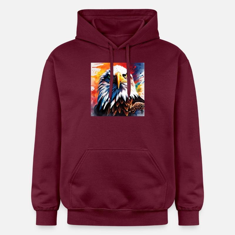 Couleur aigle - Sweat à capuche Softstyle® Gildan Unisexe - maroon