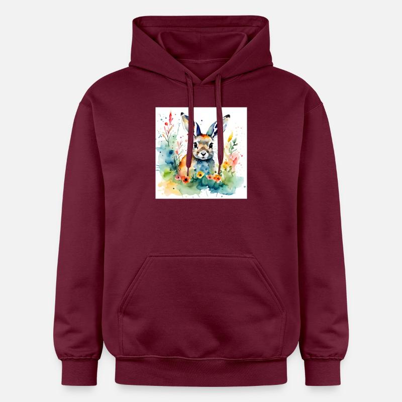 Couleur lapin - Sweat à capuche Softstyle® Gildan Unisexe - maroon