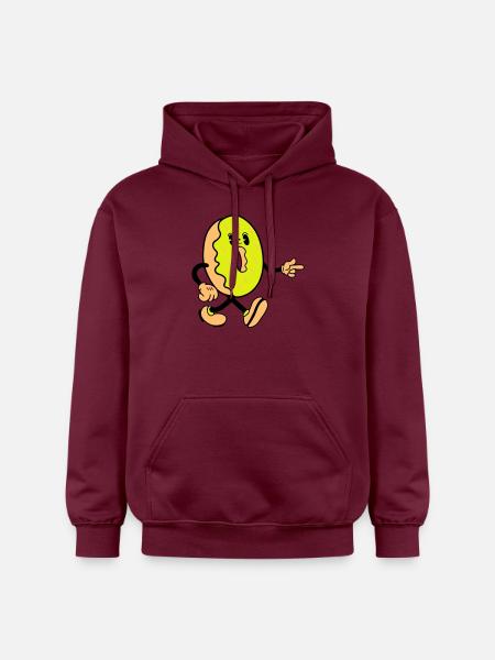 Donut Comic Funny - Gildan Unisex Softstyle® Midweight Hoodie - maroon
