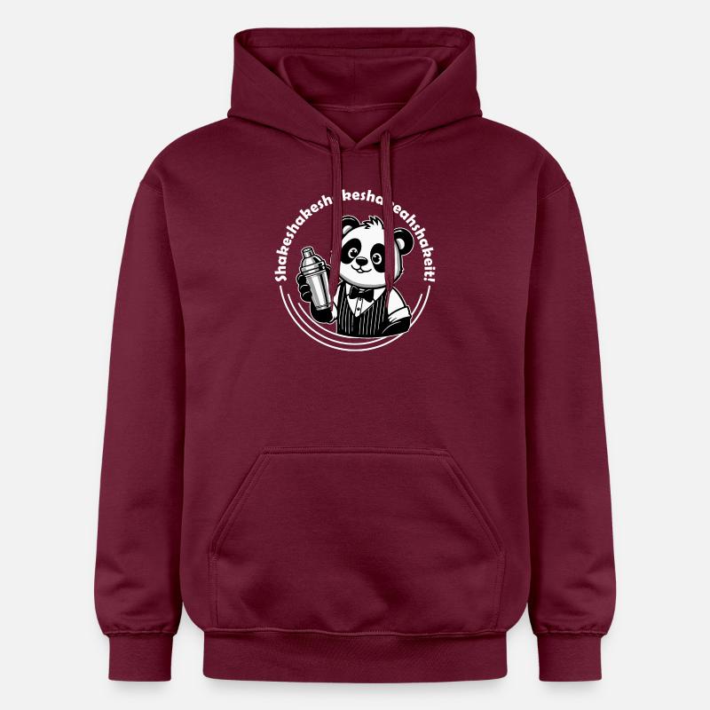 Panda Bartender Fun - Sweat à capuche Softstyle® Gildan Unisexe - maroon