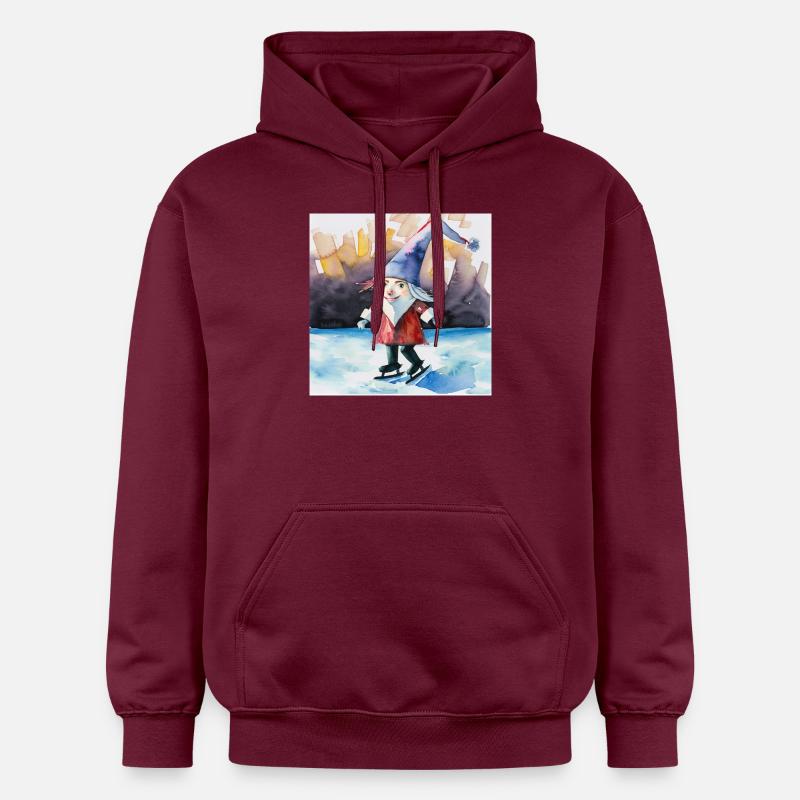Je suis heureux - Sweat à capuche Softstyle® Gildan Unisexe - maroon
