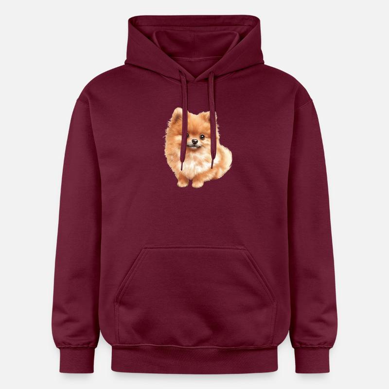 Bébé de Poméranie - Sweat à capuche Softstyle® Gildan Unisexe - maroon
