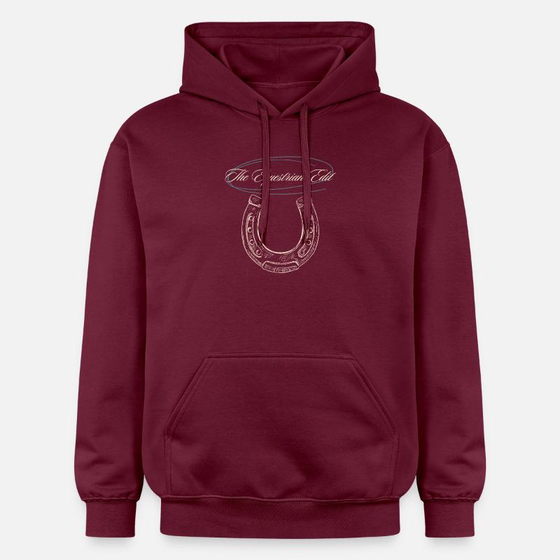 Fer à cheval L’Équitation Modifier - Sweat à capuche Softstyle® Gildan Unisexe - maroon