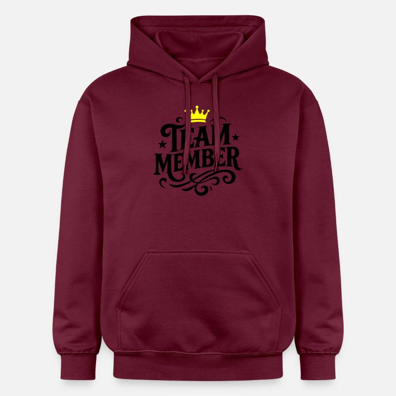 Groupe de membres de l’équipe - Sweat à capuche Softstyle® Gildan Unisexe - maroon