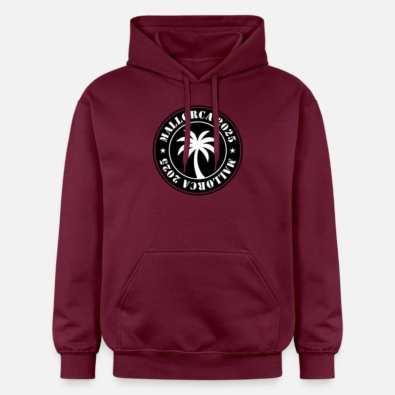 Majorque 2025 Palmier - Sweat à capuche Softstyle® Gildan Unisexe - maroon