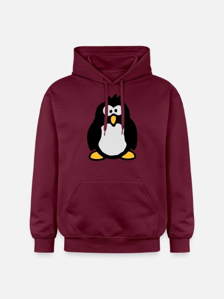 little_penguin - Gildan Unisex Softstyle® Midweight Hoodie - Maroon
