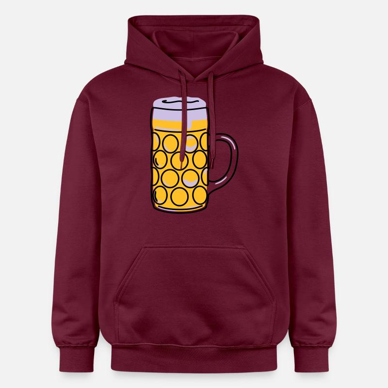 Tasse de bière, pinte, mesure - Sweat à capuche Softstyle® Gildan Unisexe - maroon
