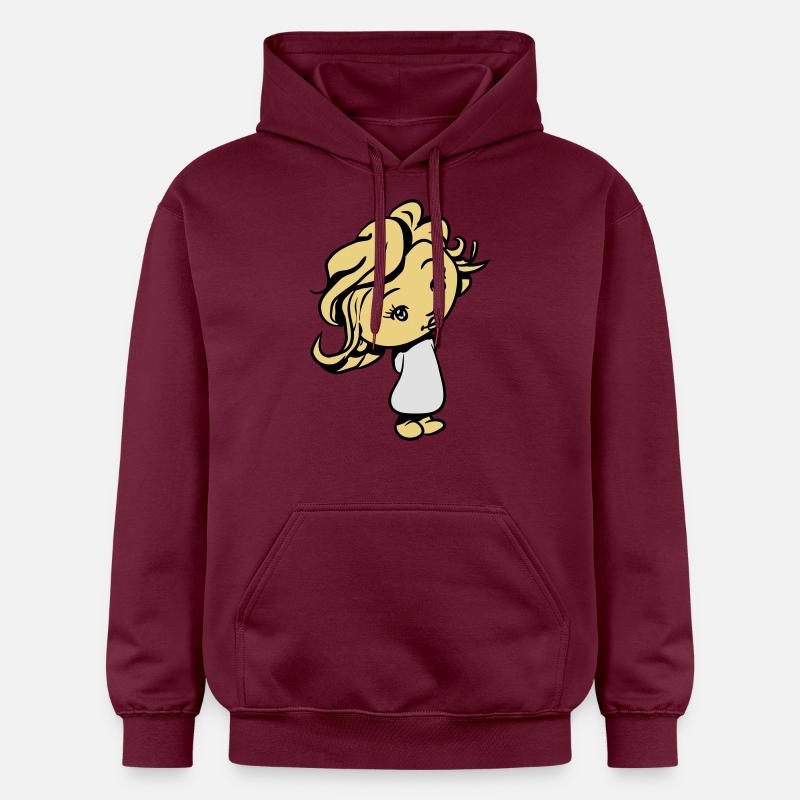 Enfant petite fille - Sweat à capuche Softstyle® Gildan Unisexe - maroon