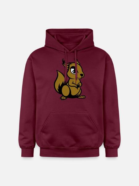 eichhörnchen comic tier - Gildan Unisex Softstyle® Midweight Hoodie - Maroon