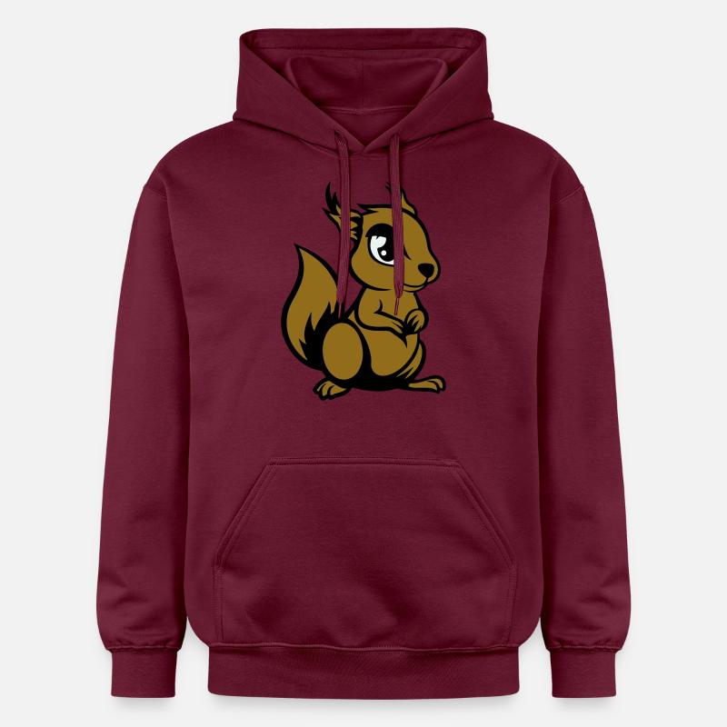 eichhörnchen comic tier - Gildan Unisex Softstyle® Midweight Hoodie - Maroon