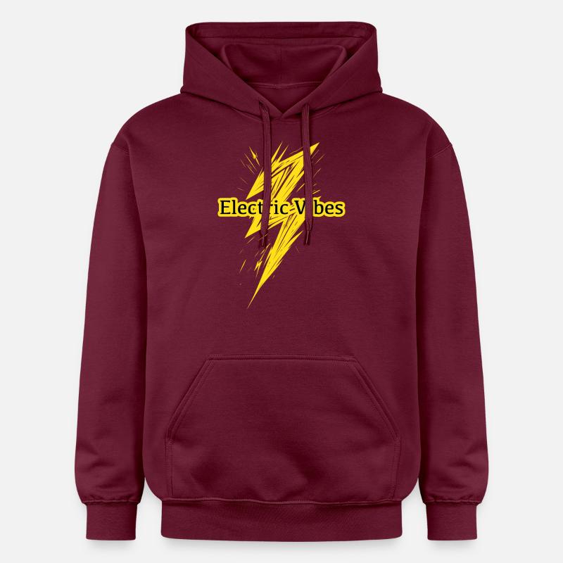 Electric Vibes : Thème Element Lightning - Sweat à capuche Softstyle® Gildan Unisexe - maroon