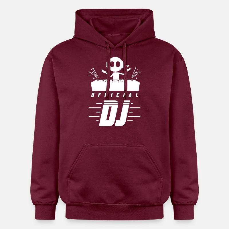 Dj Turntables - Gildan Unisex Softstyle® Midweight Hoodie - maroon