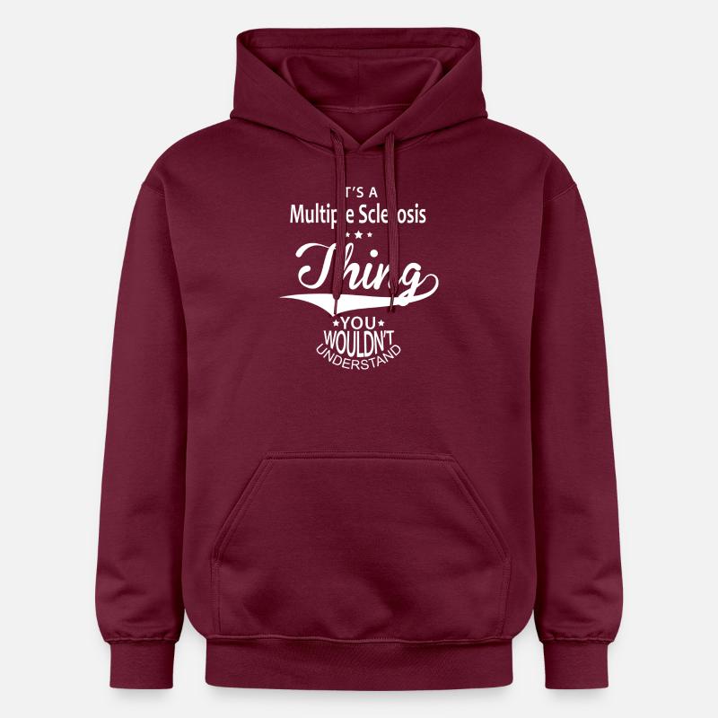 La sclérose en plaques - Sweat à capuche Softstyle® Gildan Unisexe - maroon