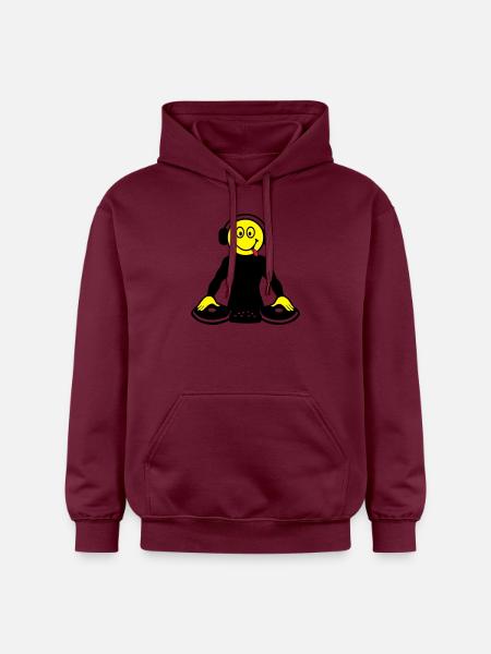 DJ - Gildan Unisex Softstyle® Midweight Hoodie - maroon