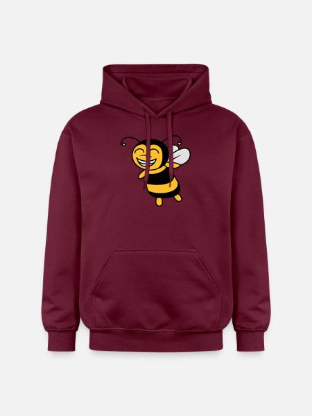 Cute little bee - Gildan Unisex Softstyle® Midweight Hoodie - maroon