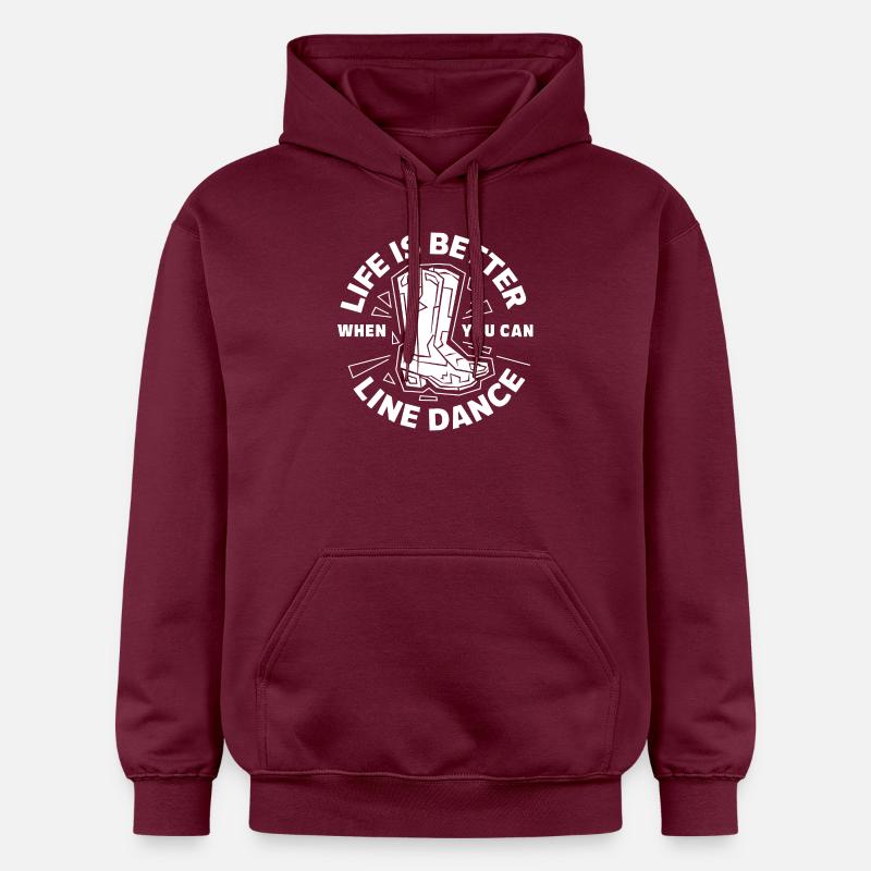 Danse de style western - Sweat à capuche Softstyle® Gildan Unisexe - maroon