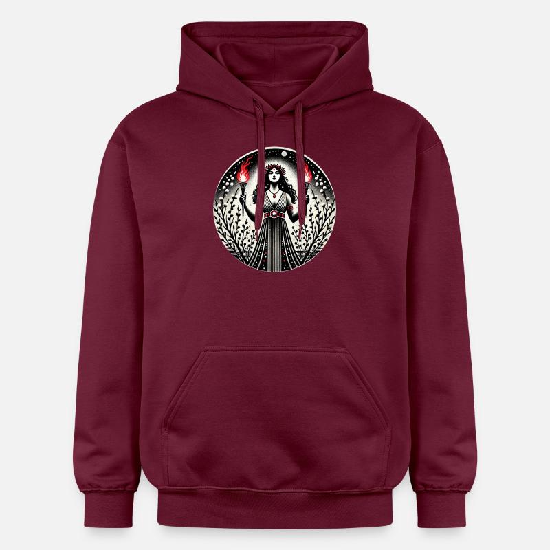 Déesse Hécate - Sweat à capuche Softstyle® Gildan Unisexe - maroon