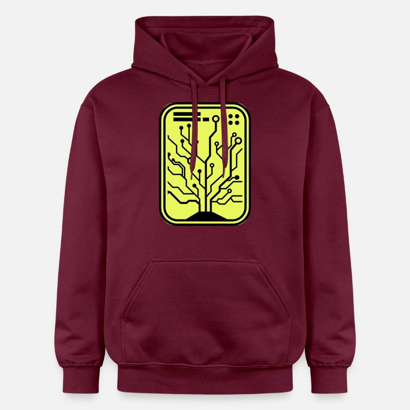 Micro-puce - Sweat à capuche Softstyle® Gildan Unisexe - maroon