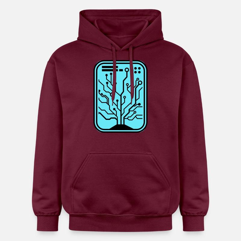 Micro-puce - Sweat à capuche Softstyle® Gildan Unisexe - maroon