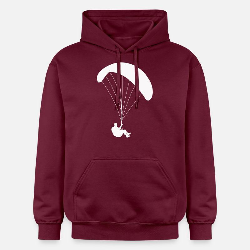 Parapentes Parachutistes - Sweat à capuche Softstyle® Gildan Unisexe - maroon