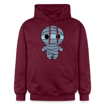Mumie - Gildan Unisex Softstyle® Midweight Hoodie - Maroon - Vorne - Liana (172cm) & Jaron (178cm)