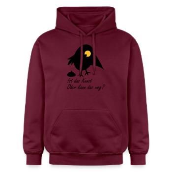 Ist das Kunst - Gildan Unisex Softstyle® Midweight Hoodie - Maroon - Vorne - Liana (172cm) & Jaron (178cm)