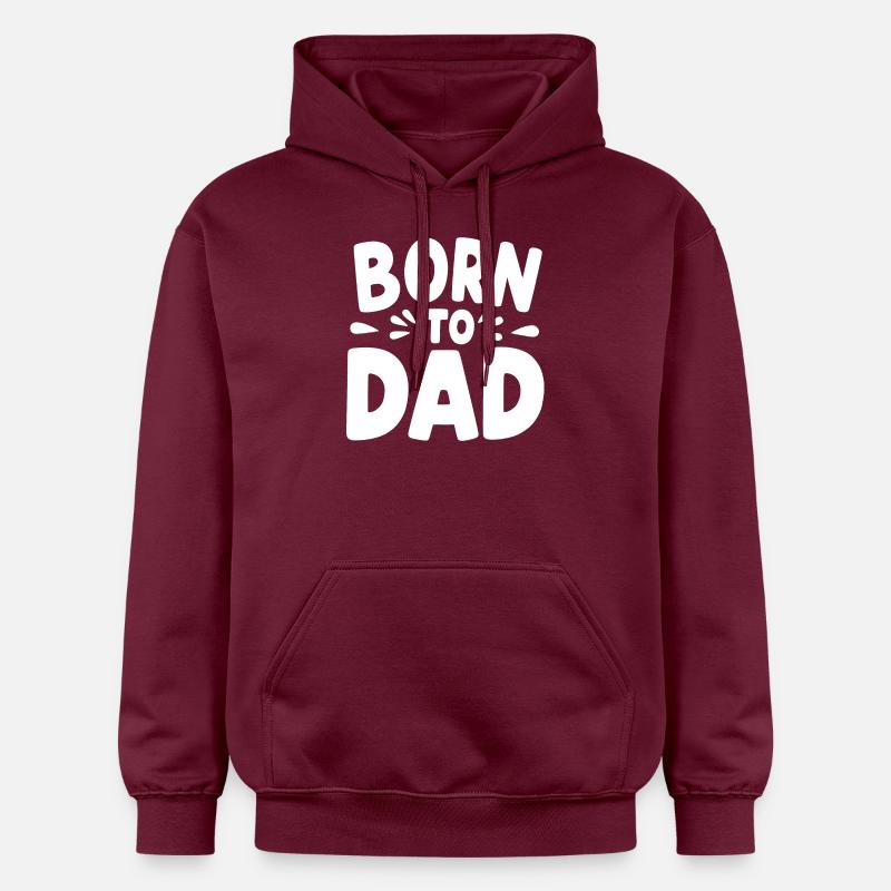 Né de papa - Sweat à capuche Softstyle® Gildan Unisexe - maroon