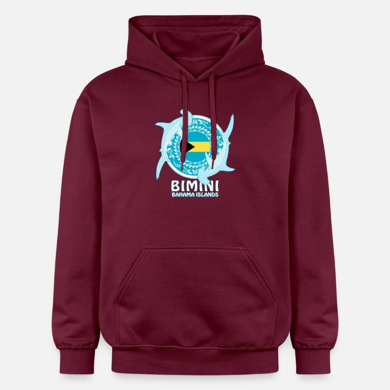 Requin-marteau Bimini - Sweat à capuche Softstyle® Gildan Unisexe - maroon