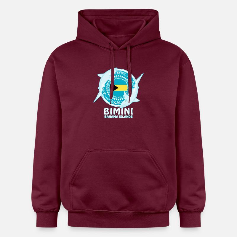 Requin bouledogue bimini - Sweat à capuche Softstyle® Gildan Unisexe - maroon