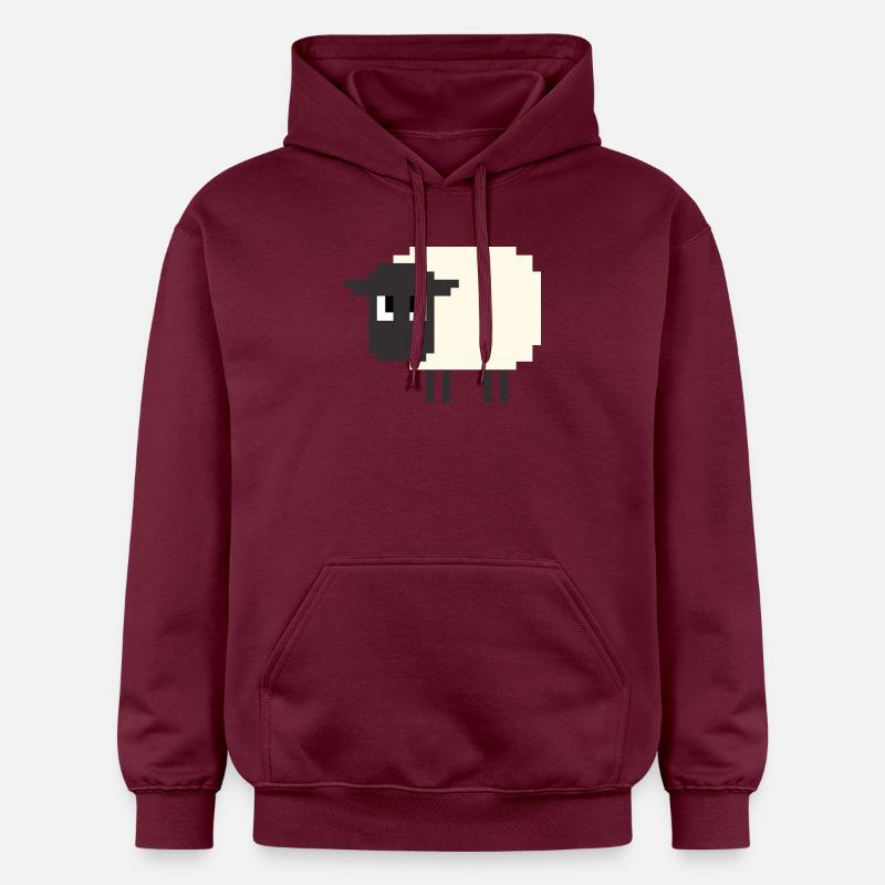 Mouton 8 bits - Sweat à capuche Softstyle® Gildan Unisexe - maroon