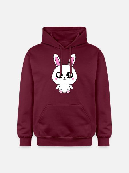 Cute Rabbit - Gildan Unisex Softstyle® Midweight Hoodie - maroon
