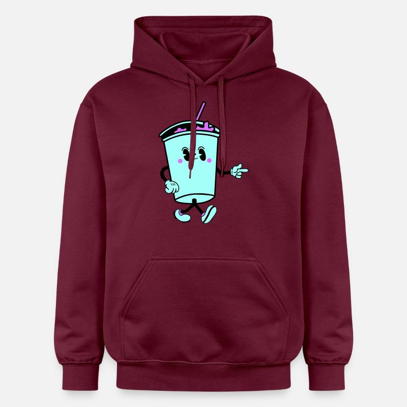 Boisson Dessin Animé - Sweat à capuche Softstyle® Gildan Unisexe - maroon